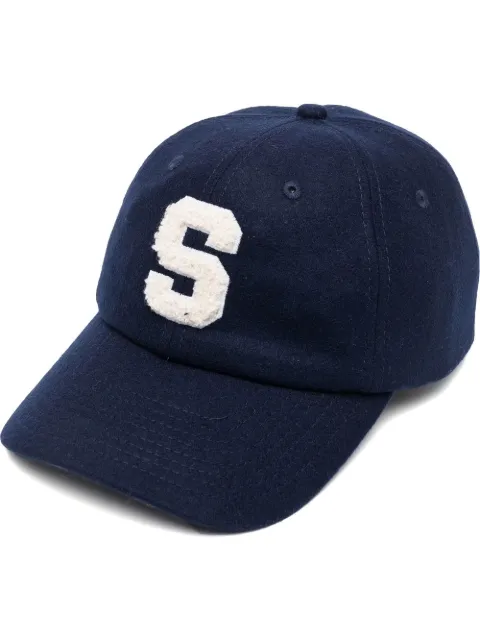 Sporty & Rich logo-patch baseball cap