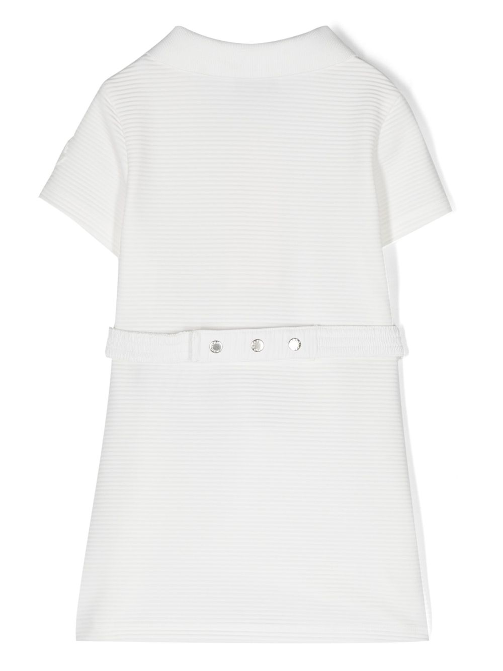 Moncler Enfant ribbed polo knit dress - Wit