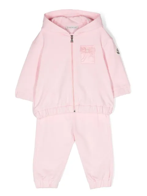 Moncler Enfant survêtement en coton à patch logo