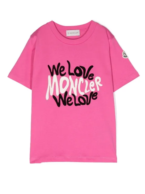 Moncler Enfant logo-print cotton T-shirt