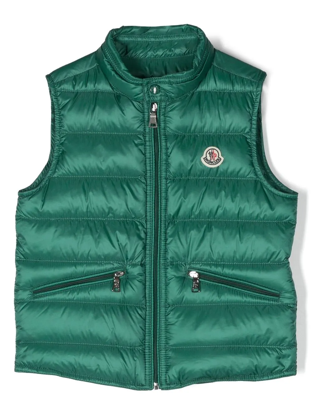 Moncler Enfant Colete matelassê com zíper | Verde | Image 1