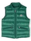 Moncler Enfant zip-up padded gillet - Green