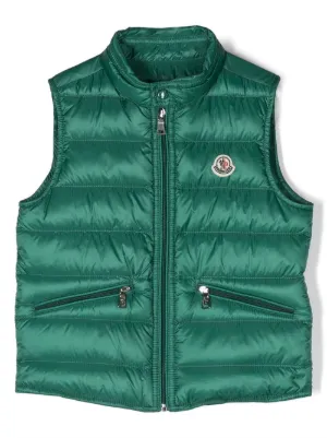Moncler Enfant キルティング ベスト | ブルー | FARFETCH JP