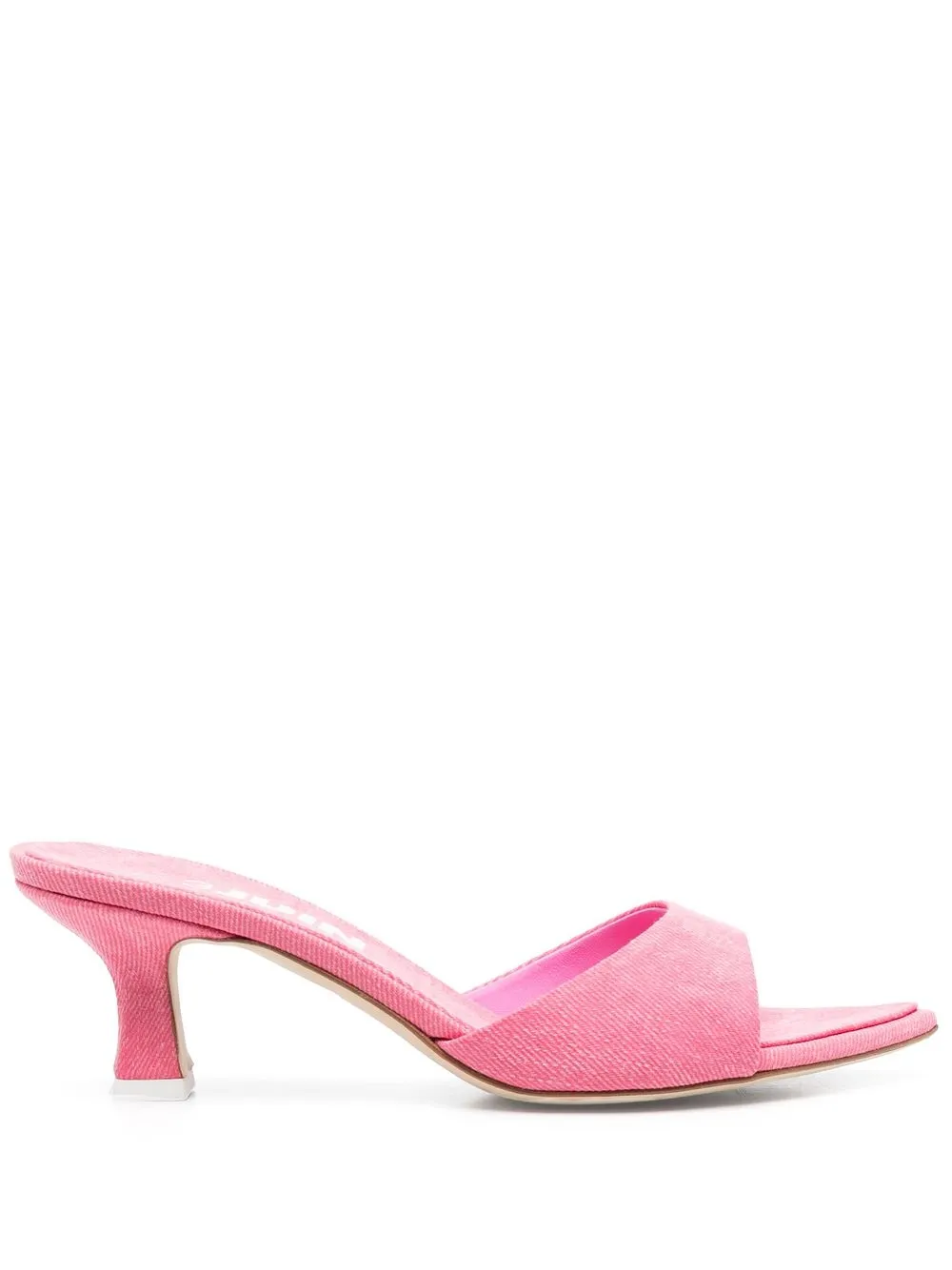 

3juin Cora 60mm denim mules - Pink