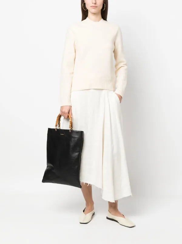 Jil Sander クルーネック セーター | ホワイト | FARFETCH JP