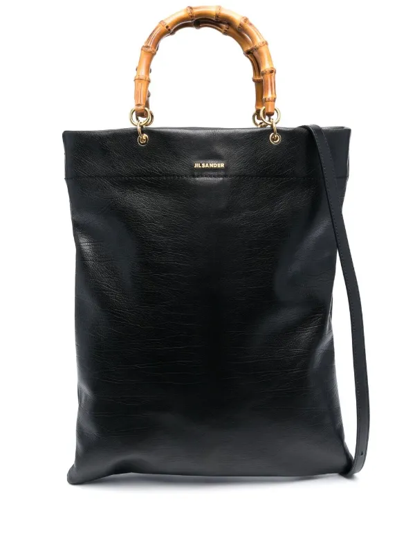 Jil Sander レザー ハンドバッグ | ブラック | FARFETCH JP