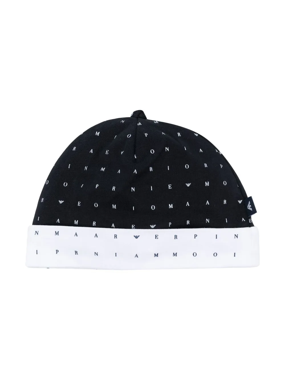 

Emporio Armani Kids gorro con logo estampado - Azul