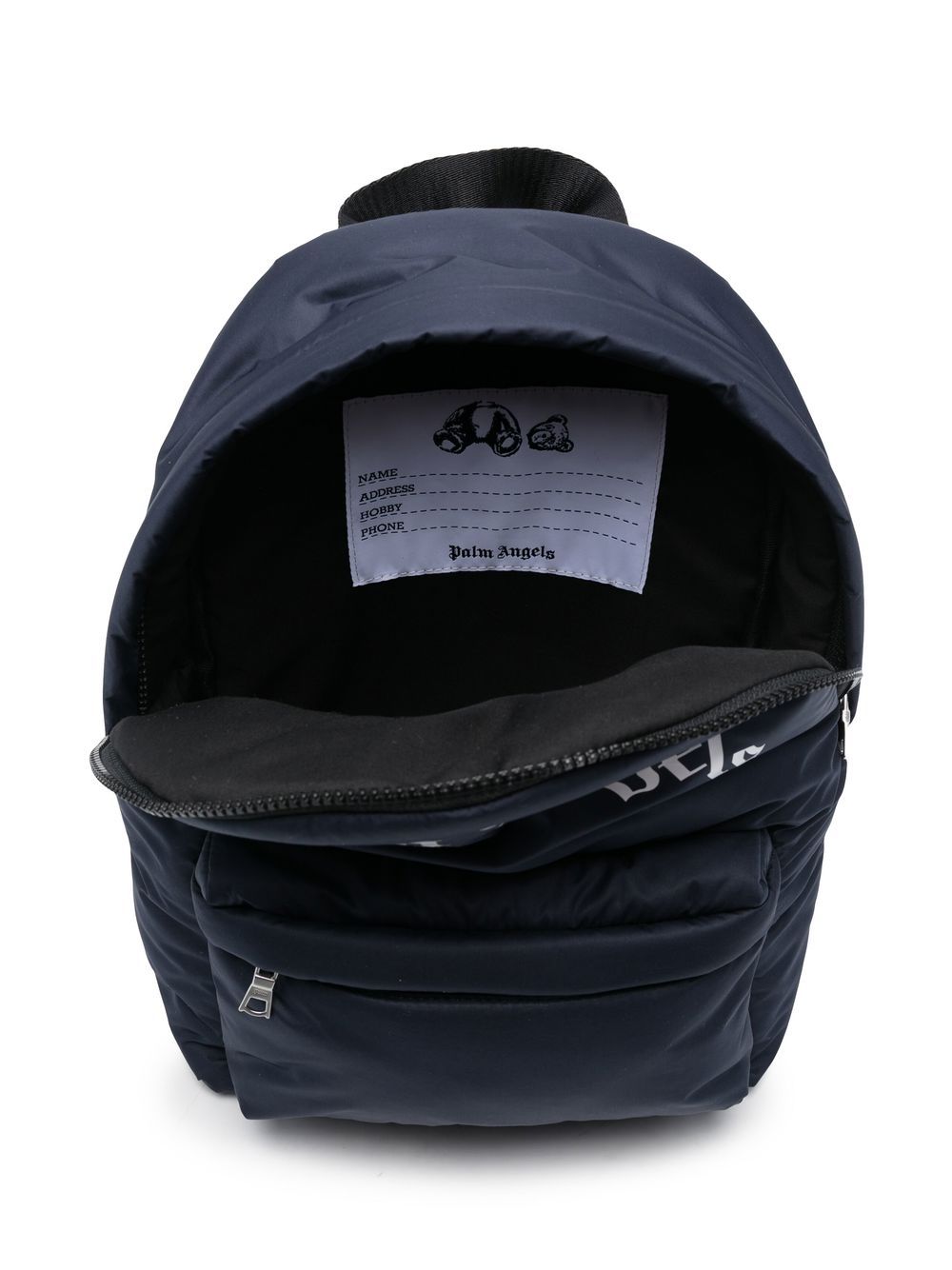 Shop Palm Angels Logo-print Backpack In Blue