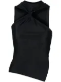 Courrèges one-shoulder cut-out top - Black