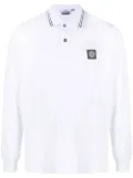 Stone Island Compass-motif polo shirt - White