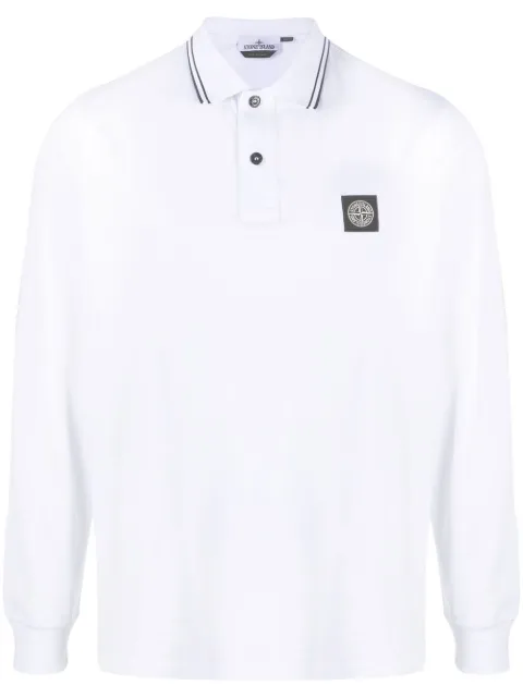 Stone Island Compass-motif polo shirt