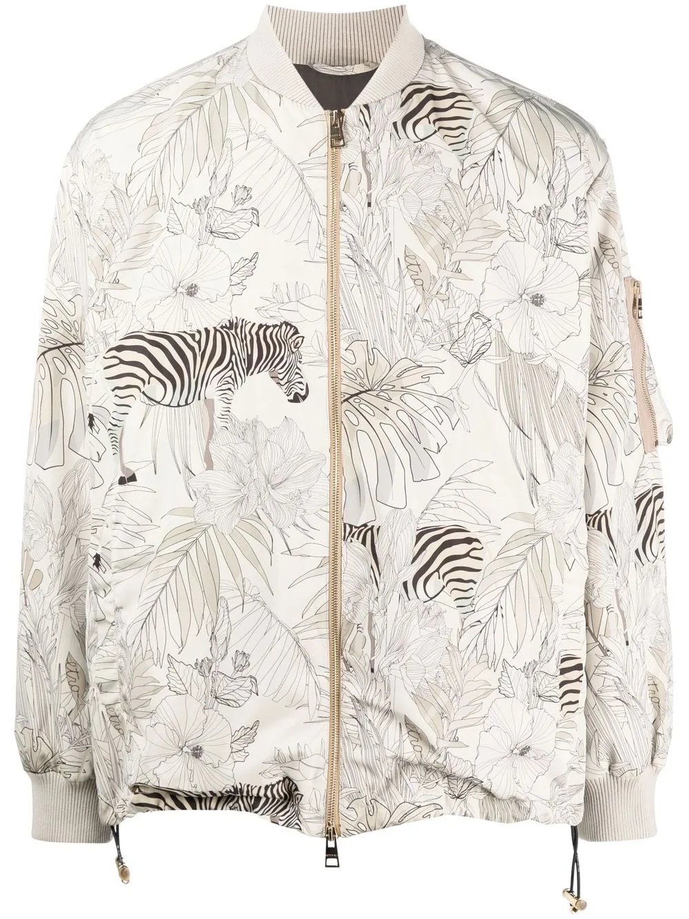 

ETRO animal-print bomber jacket - Green