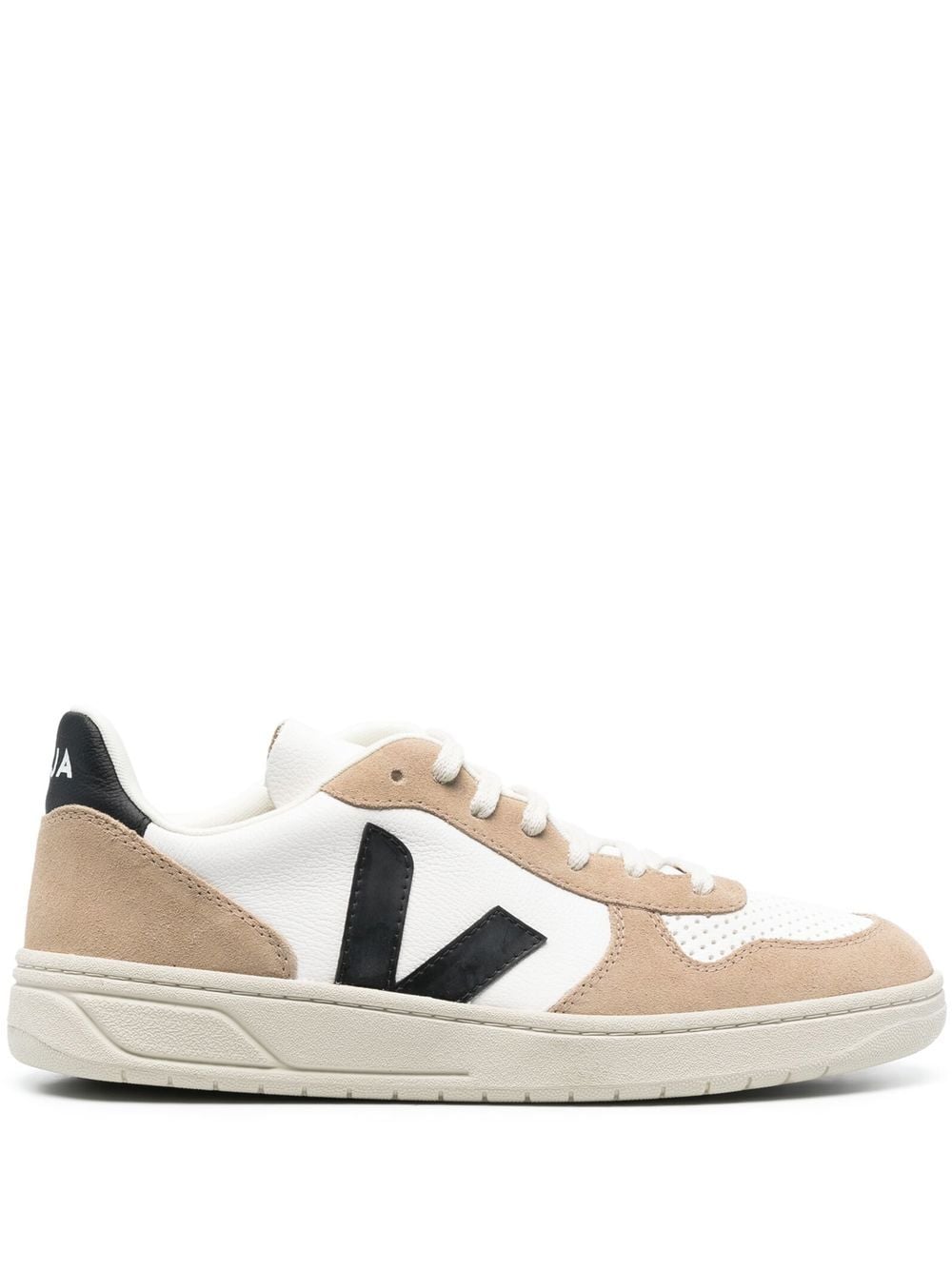 VEJA LOGO-PATCH PANELLED SNEAKERS