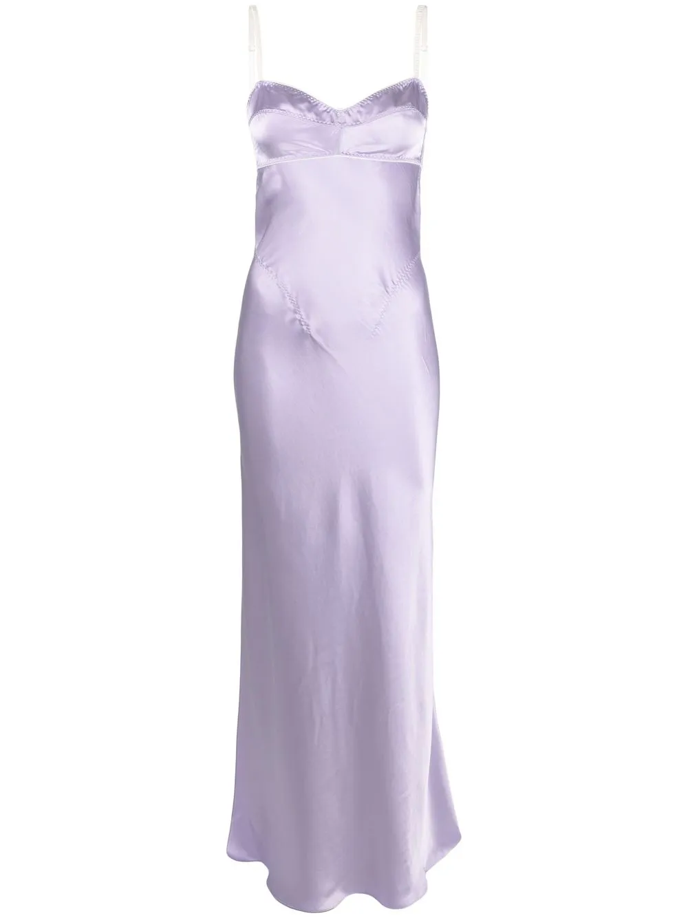 

Anna October strapless satin gown - Purple