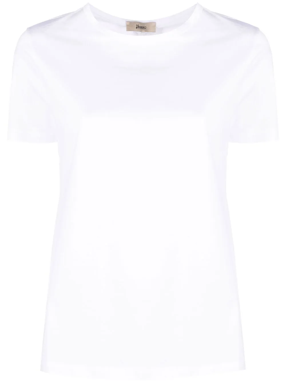 

Herno contrasting gathered panel T-shirt - White