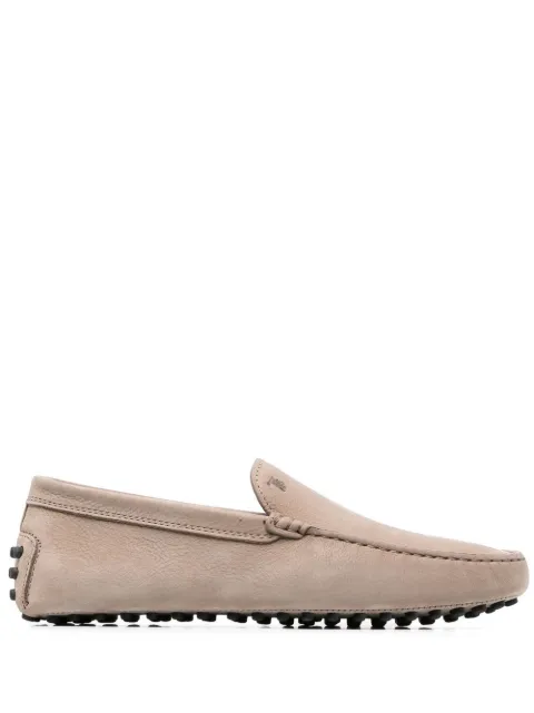 Tod's logo-plaque suede loafers