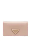 Prada leather logo-plaque purse - Neutrals