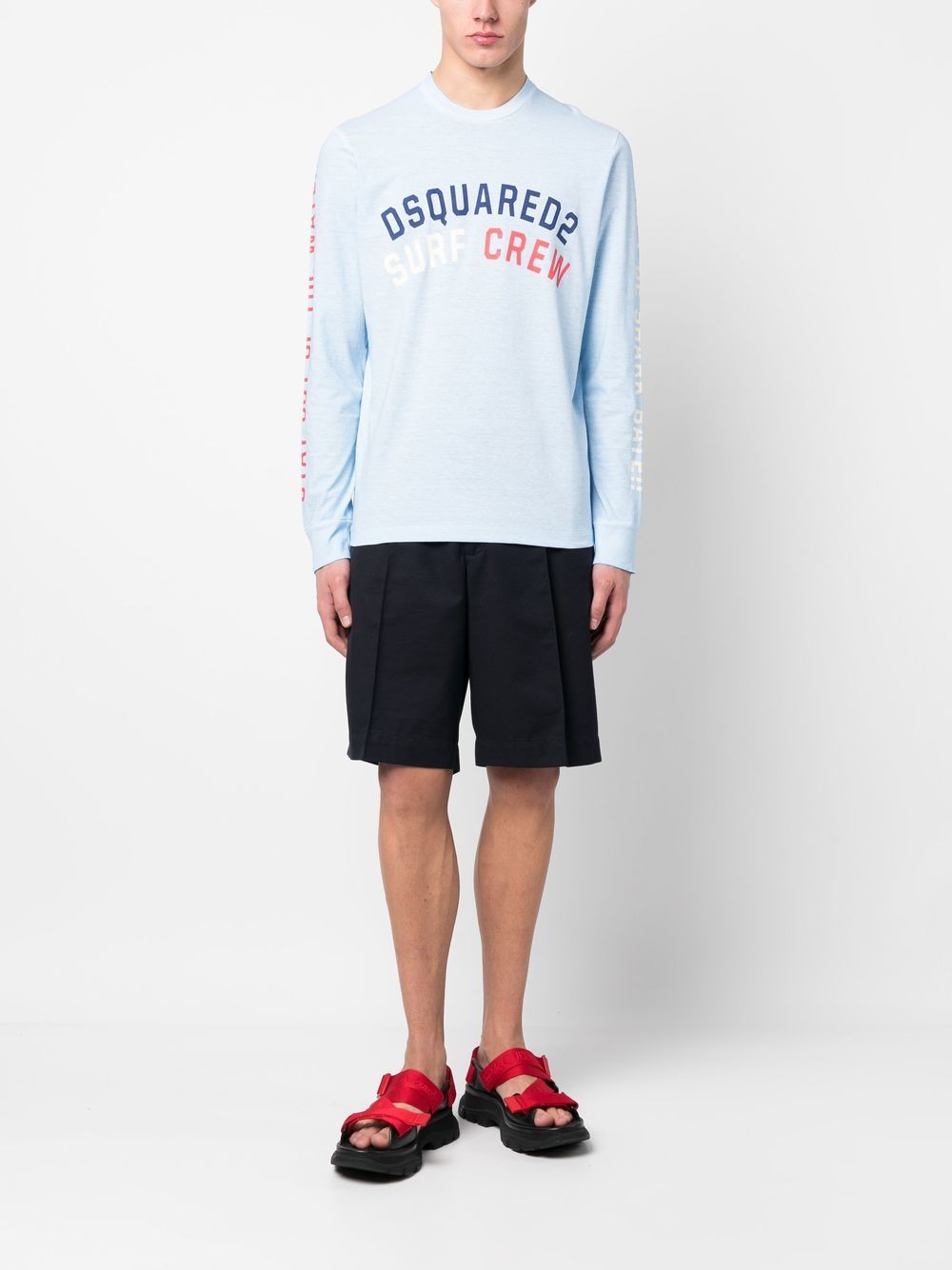 Dsquared2 Katoenen sweater - Blauw