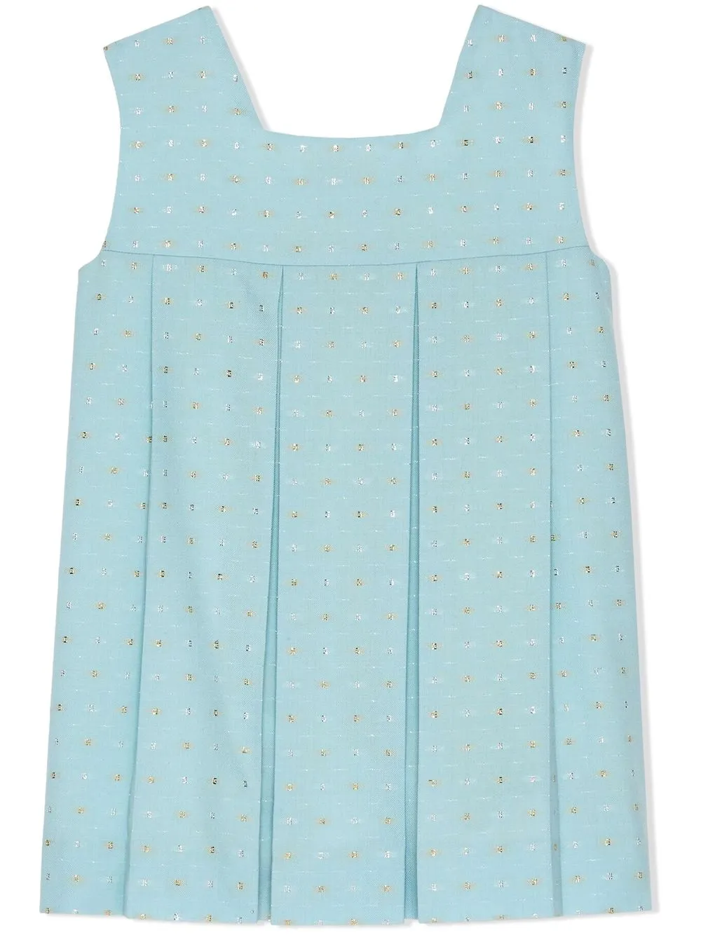 

Gucci Kids G-dots pleated dress - Blue