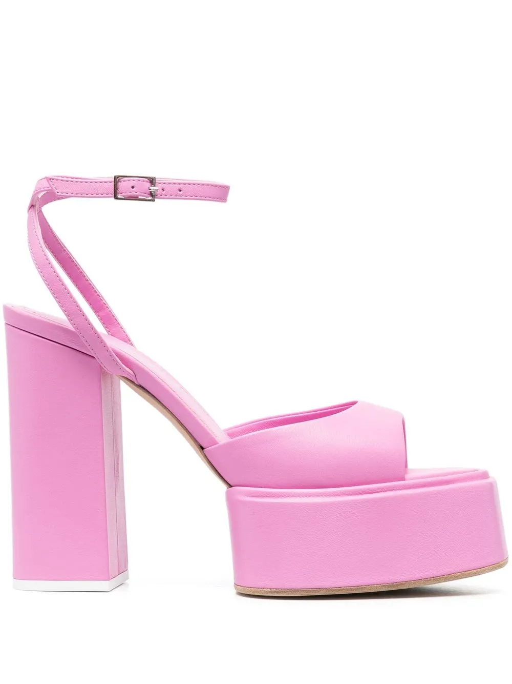 

3juin leather 130mm platform sandals - Pink