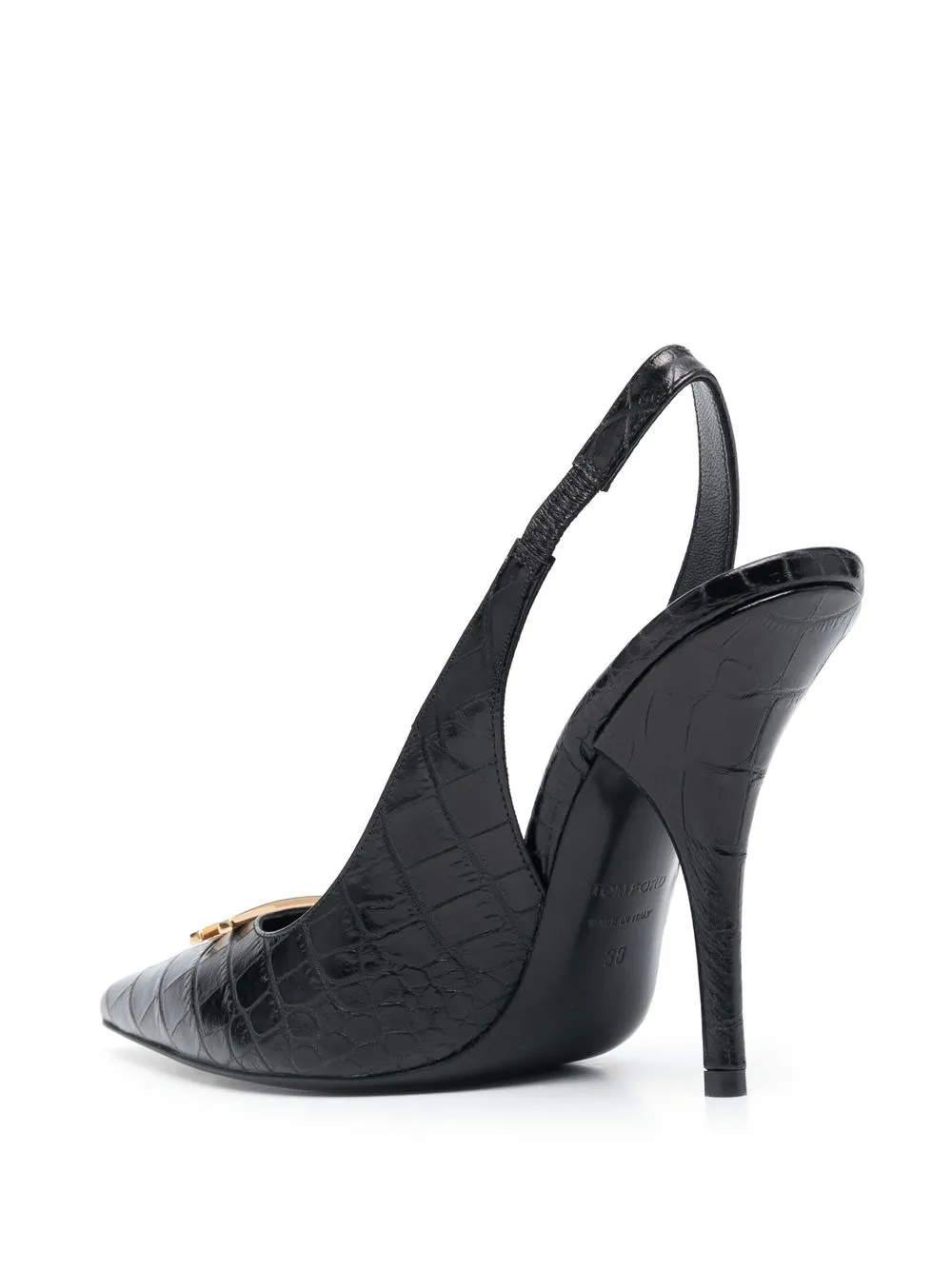 Shop Tom Ford Tf Logo-detail 110mm Pumps In Schwarz