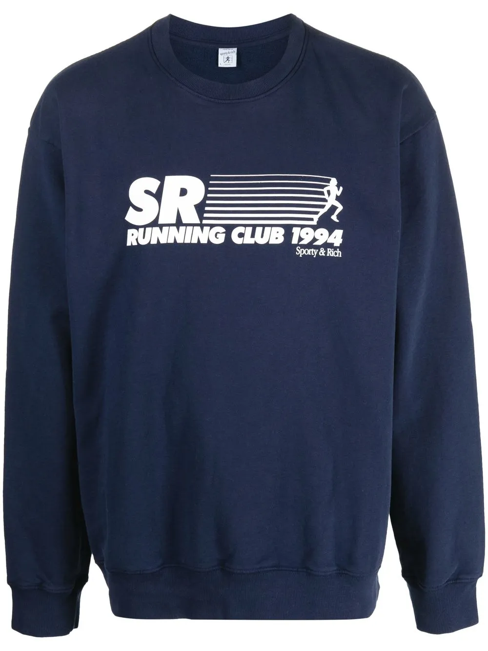 

Sporty & Rich SR Running Club print sweatshirt - Blue