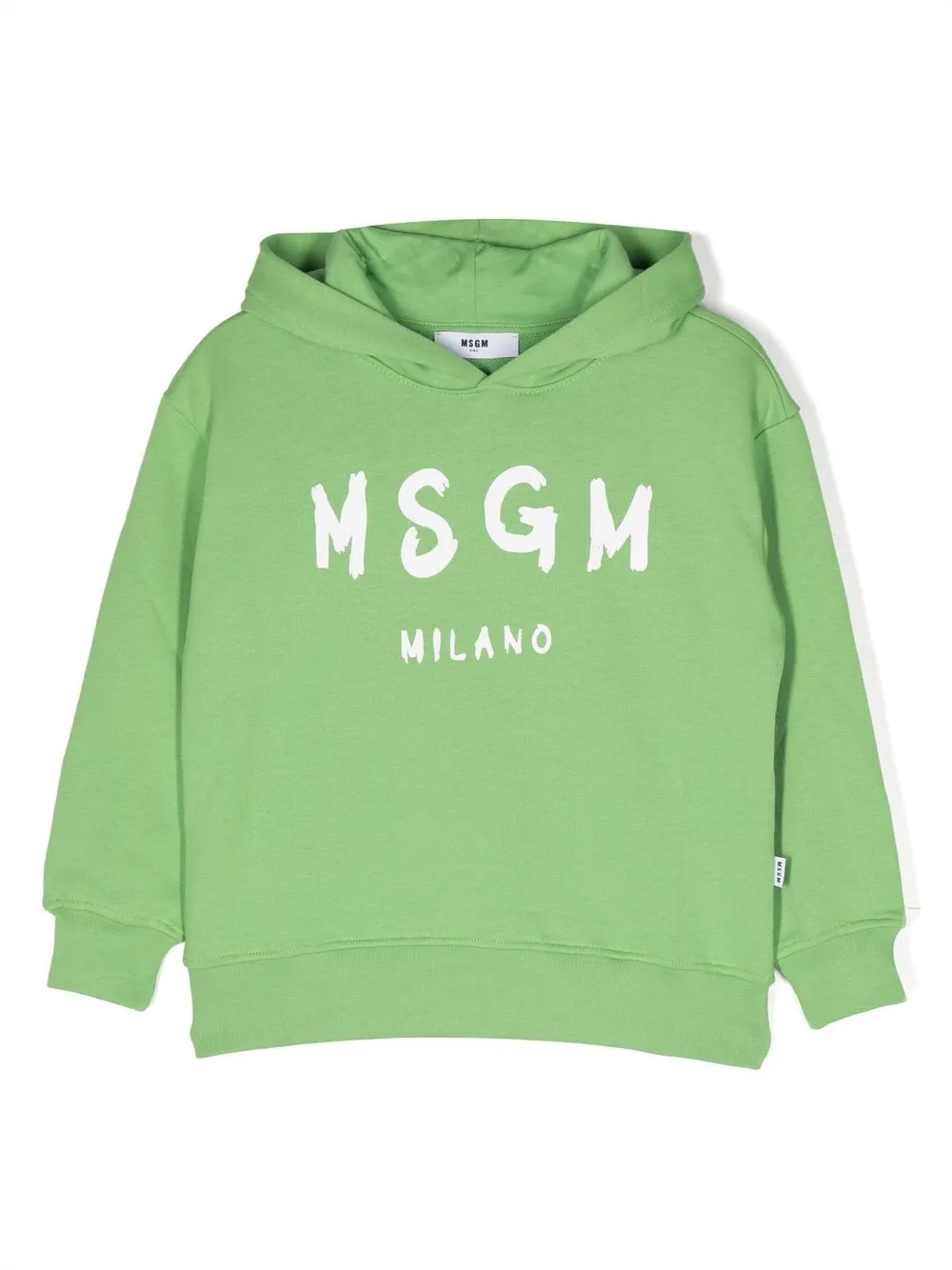 

MSGM Kids logo-print hoodie - Green