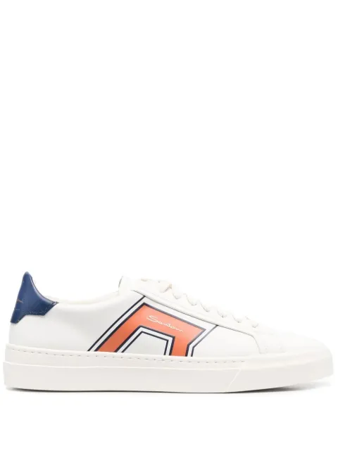 Santoni tenis bajos con logo estampado