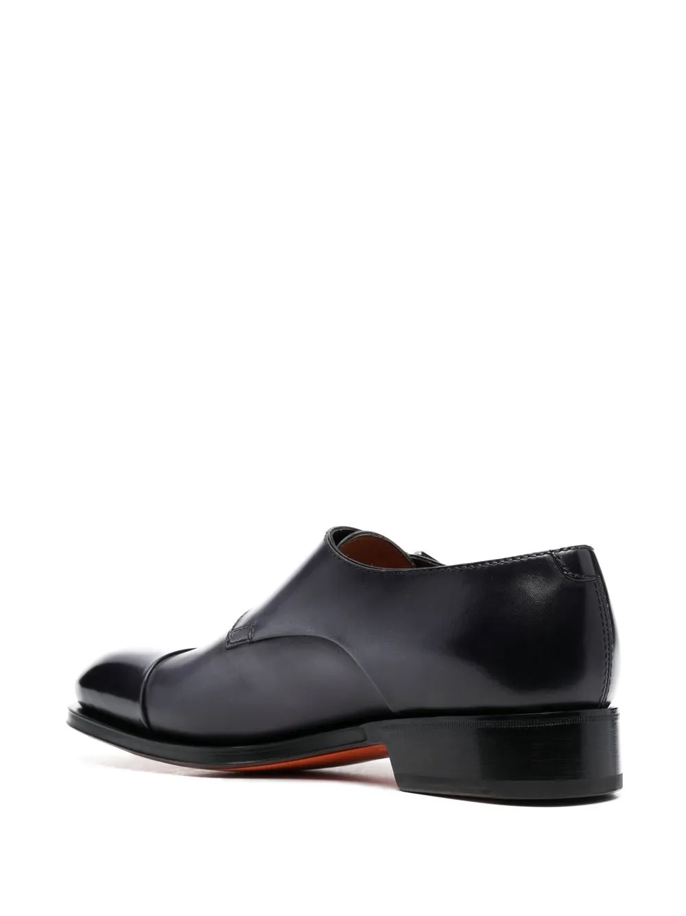 Santoni Man Loafers Lead Size 8.5 Leather In Gray