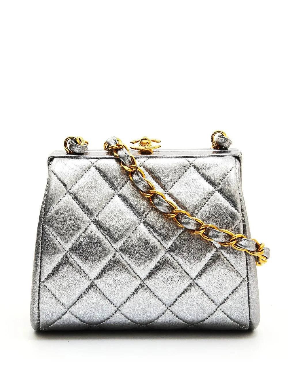 

CHANEL Pre-Owned 1997-1998 diamond-quilted shoulder bag - Silver