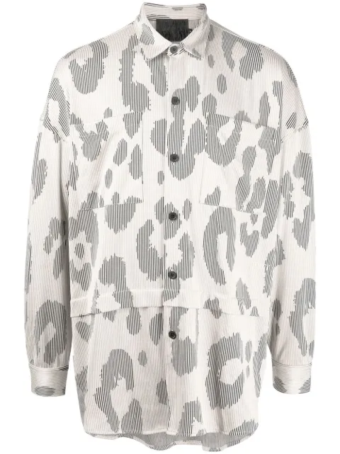 Off Duty camisa con botones y estampado de leopardo