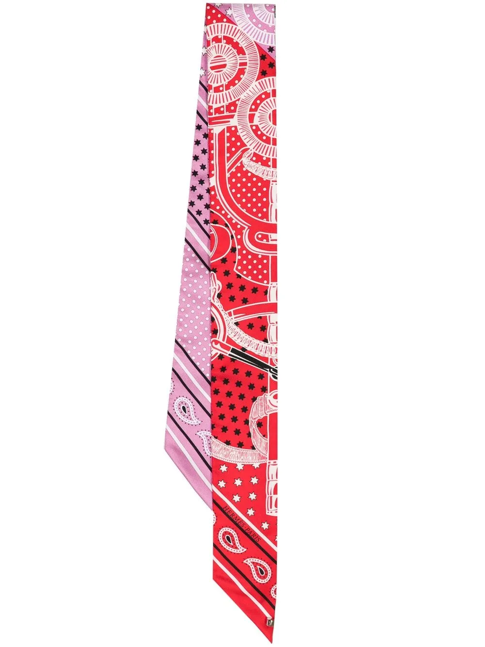 

Hermès 1990-2000s pre-owned Grand Manege Bandana Love Twilly silk scarf - Red