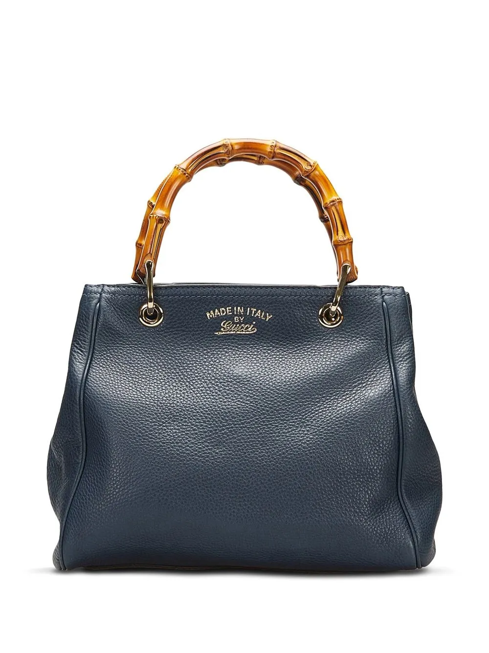 

Gucci Pre-Owned bamboo-handle shopper bag - Blue