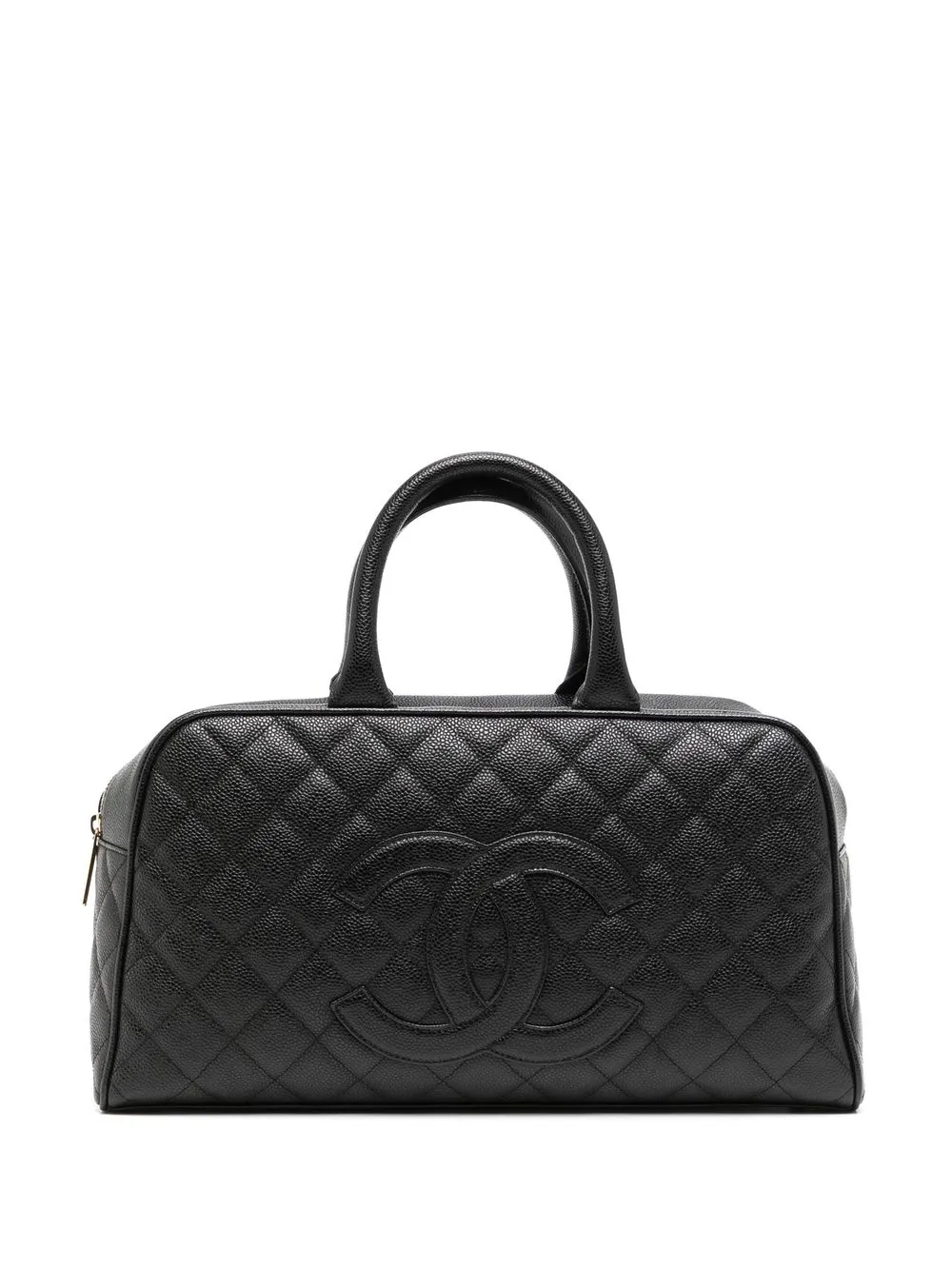 

CHANEL Pre-Owned 2003 Jumbo diamond-quilted CC stitch handbag - Black