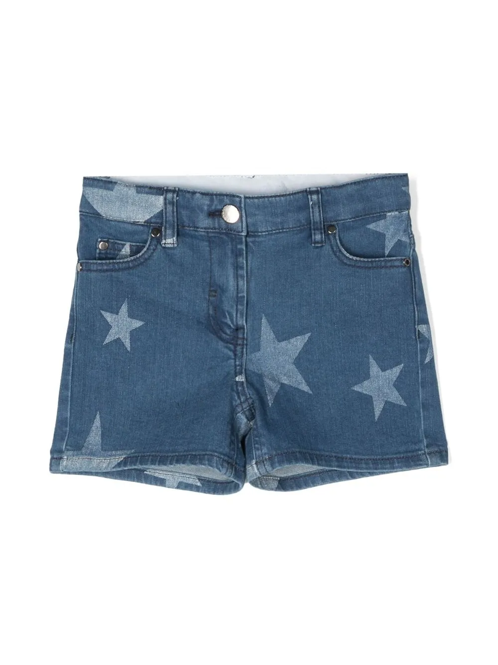 

Stella McCartney Kids shorts de mezclilla con estrellas estampadas - Azul