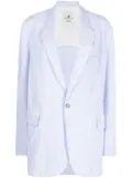 Denimist pinstripe-pattern blazer - Blue