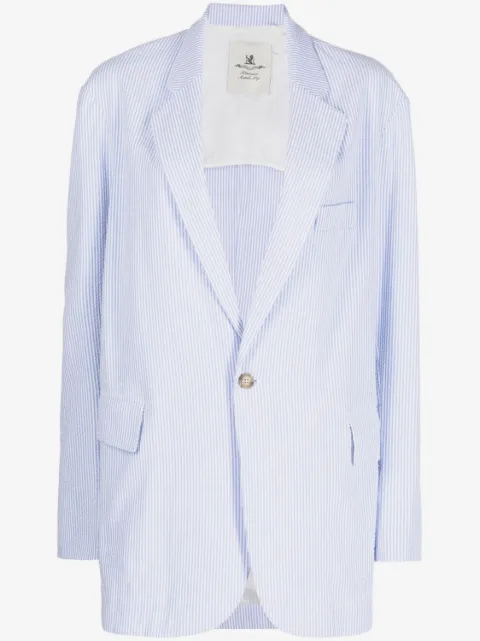 Denimist pinstripe-pattern blazer