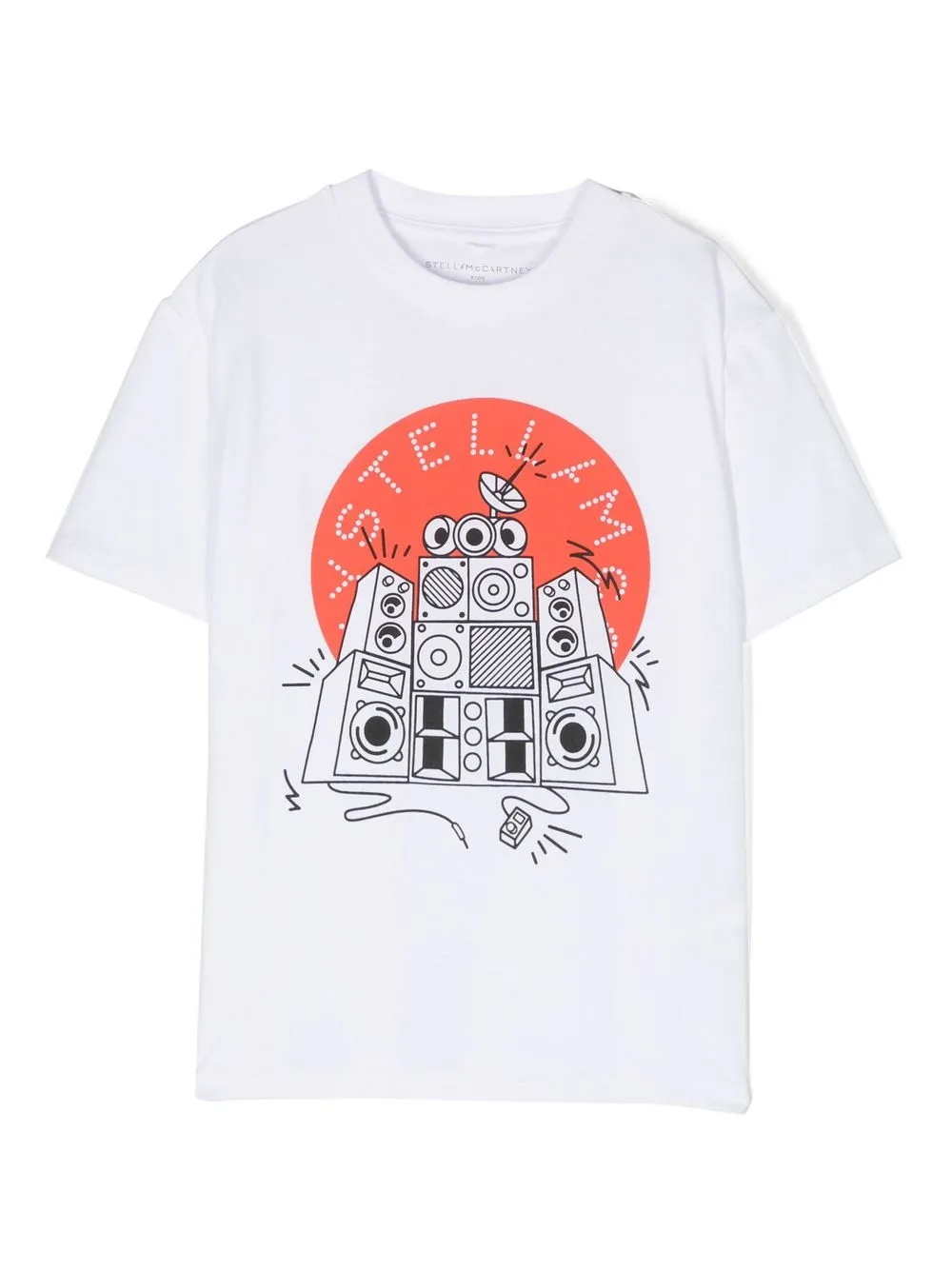 

Stella McCartney Kids graphic-print cotton T-shirt - White