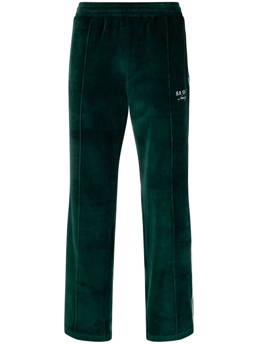 Sporty & Rich logo-embroidered track pants - Green