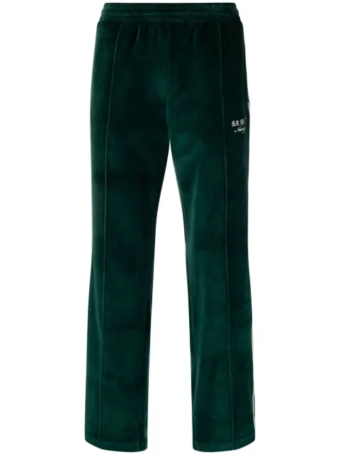 Sporty & Rich logo-embroidered track pants