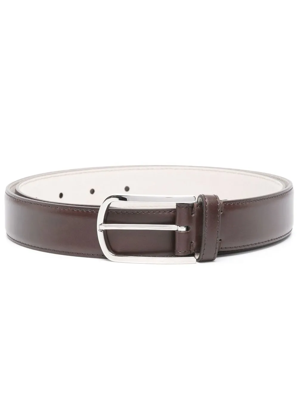 

Brunello Cucinelli leather buckle belt - Brown