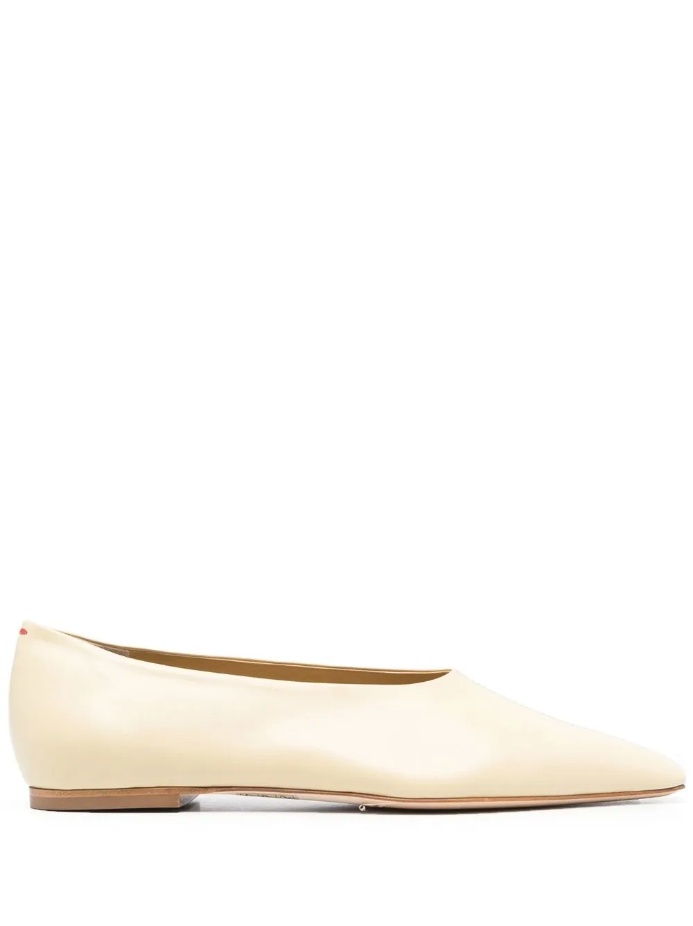 

Aeyde leather ballerina shoes - Yellow