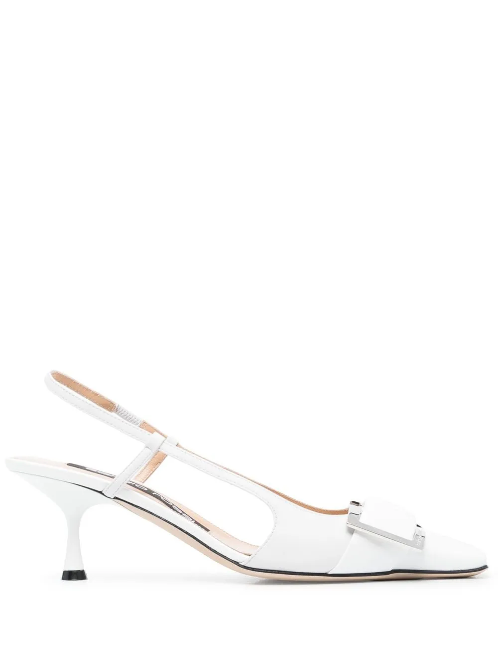 

Sergio Rossi 60mm logo slingback-strap pumps - White