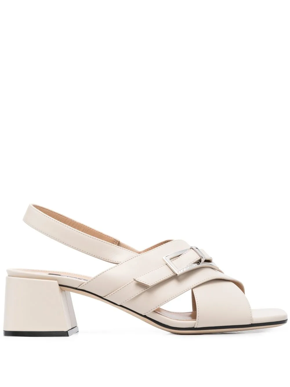 

Sergio Rossi crossover buckle 50mm sandals - Neutrals