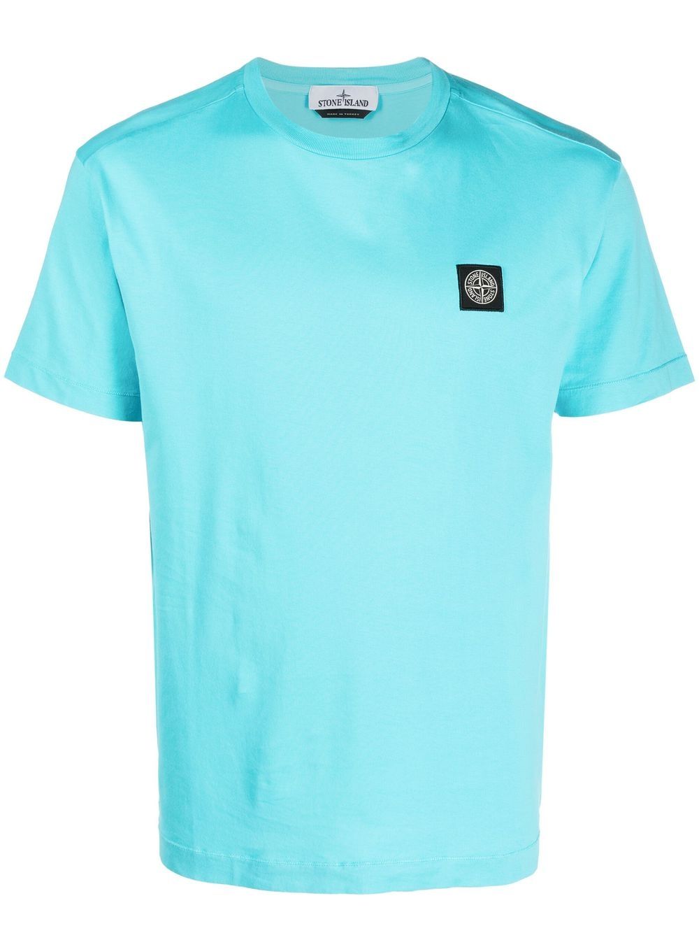 Stone Island Turquoise Compass T-shirt In Light Blue | ModeSens