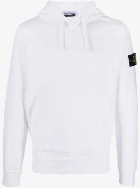 Stone Island logo-patch hoodie