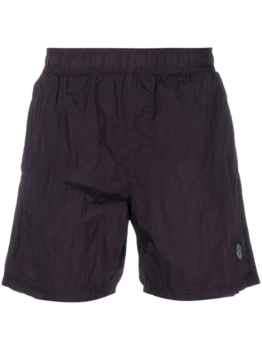 Stone Island Compass-motif Track Shorts In Blue