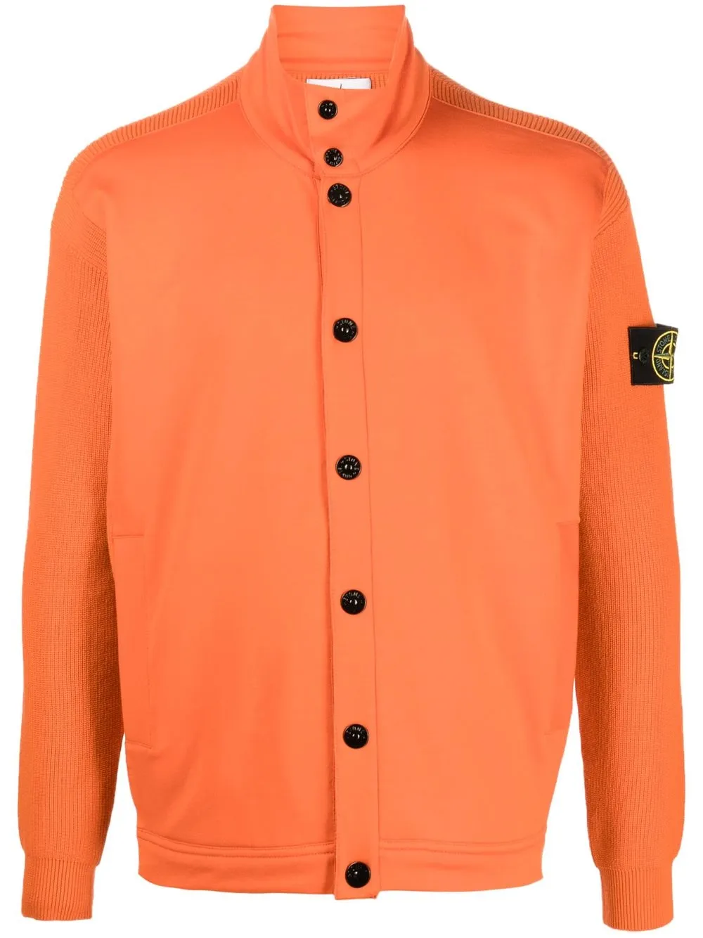 

Stone Island cárdigan con botones y motivo de brújula - Naranja