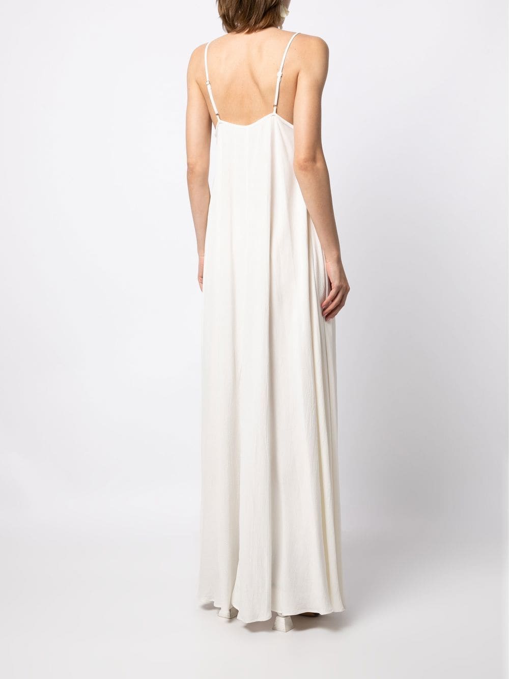 Shop Voz Thin-strap Parachute Slip Dress In White
