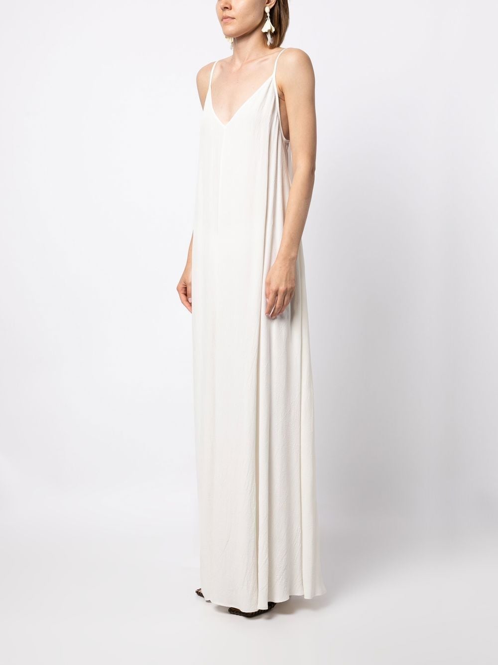 Shop Voz Thin-strap Parachute Slip Dress In White